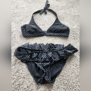 Black and White Roxy Polka-dot Bikini